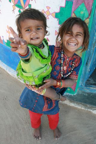 儿童,男孩,女孩,小孩,美女,嗨！来自印度