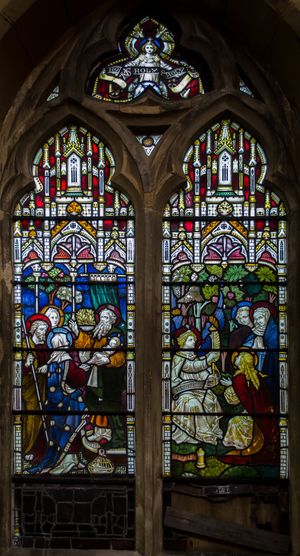 彩绘玻璃窗，圣玛丽抹大拉教堂，海上圣伦纳德斯