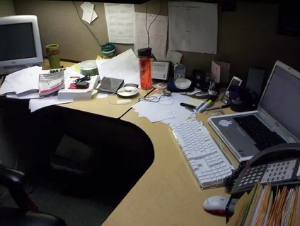 椅子,台式电脑,录音室,桌子,电子阅览室,我凌乱的办公桌@工作