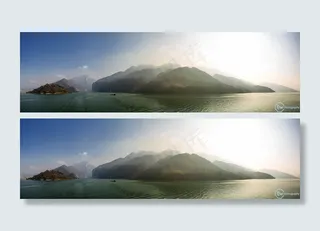 天空,风景,图画,山峦,江河,长江全景