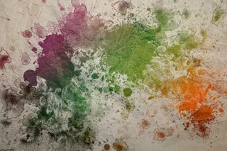 图像素材,工笔画,花卉,桌面花纹,油画,飞溅在纸巾上