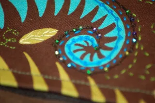 布纹布艺,地毯,文字图片,商品标签,t恤,艾米丽手绣塔罗牌包-细节1