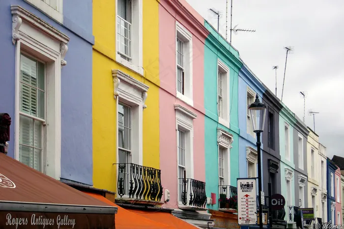 城市街道,建筑,护栏,沿街店面,步行街,波多贝罗市场2