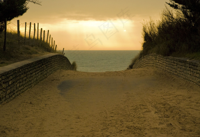 Chemin de plage