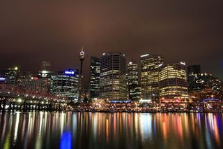 都市夜景,夜景摄影,城市夜景,建筑,香港维多利亚湾,悉尼夜景