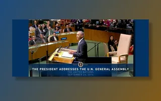 奥巴马总统在联合国大会讲话