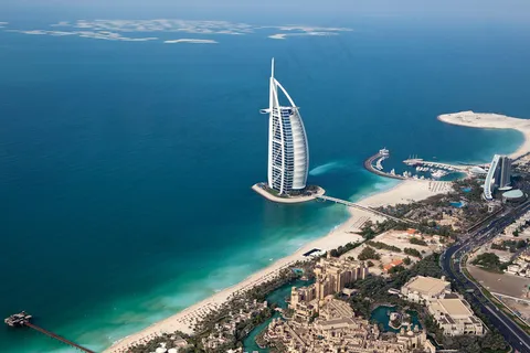 迪拜-Burj Al Arab-直升机景观 迪拜-Burj Al Arab-直升机景观