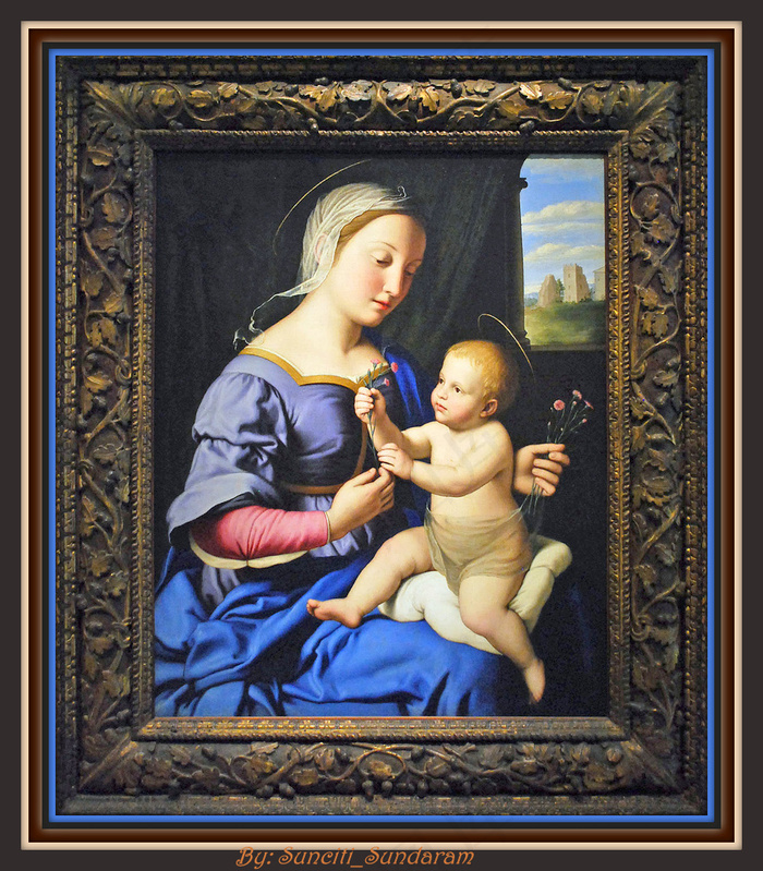 油画,装饰画框,佛像,相框,艺术性的母爱无限