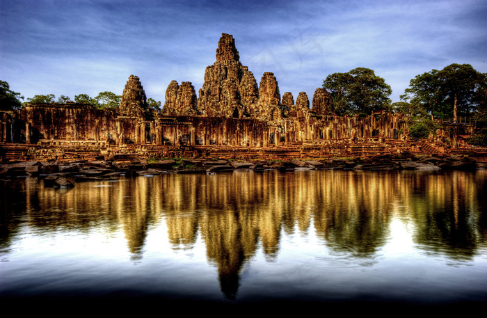 风景,天空,古建筑,图画,中式传统建筑,巴戎