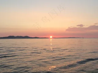 树,海洋,天空,风景,,扎达尔日落