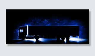 光绘,电视机,黑色桌面,卡车