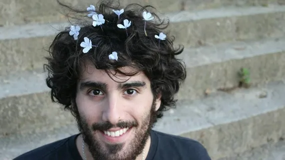 亚当·戈德堡,人物特写,卷发器,头饰,女人,我头上的花