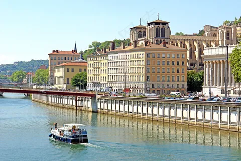 建筑,江河,海洋,居民楼,轿车,France-003041-索恩河 建筑,江河,海洋,居民楼,轿车,France-003041-索恩河