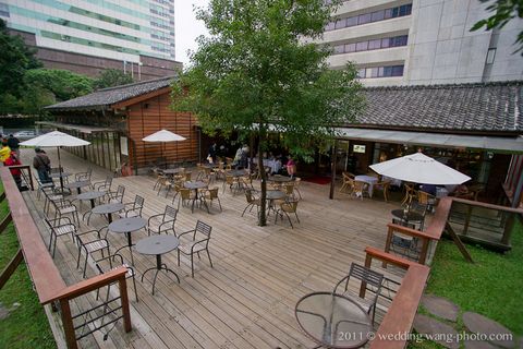 现代建筑,盆栽植物,露天咖啡,建筑,树,DSC00819