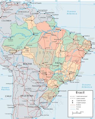 行政区划图,地图,设计效果图,书本,,Mapa do Brasil（巴西地图）