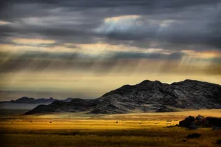 油画,山峦,图画,风景,霞光,希望