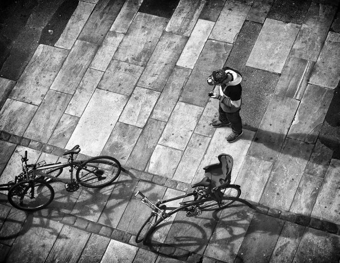 折叠自行车,独轮车手,自行车,极限单车,城市街道,三