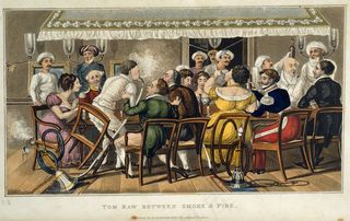 汤姆·罗夫（Tom Raw），新来的人：一首滑稽的诗-标题：“汤姆·罗恩在烟与火之间”