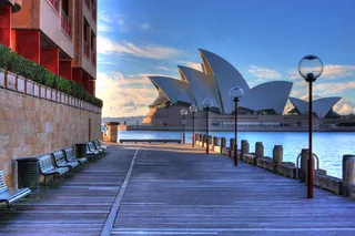 剧院/博物馆/礼堂,海洋,地板砖,建筑,天空,悉尼歌剧院HDR