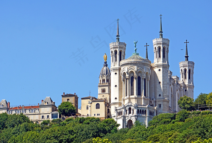 建筑,游乐场,剧院/博物馆/礼堂,轿车,天空,France-003038-富尔韦圣母大教堂