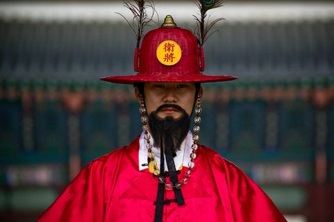 美女,祭孔乐舞,女孩,包,男孩,景福宫卫队-韩国首尔