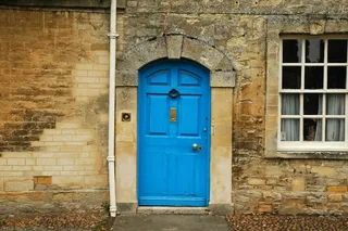 门,窗,建筑,门洞,巷道,蓝门