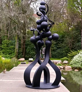 雕像,工艺品,自然公园,拴马柱,美女,铁工作