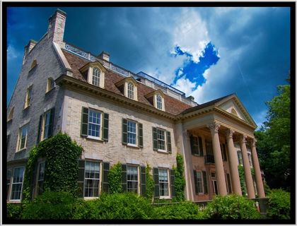 建筑,设计效果图,居民楼,民居,图画,乔治·伊士曼之家〜柯达创始人〜纽约州罗切斯特〜正门