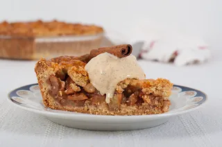 荷兰苹果派配香草冰淇淋