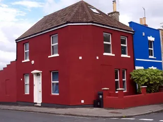 布里斯托尔的彩色的房子