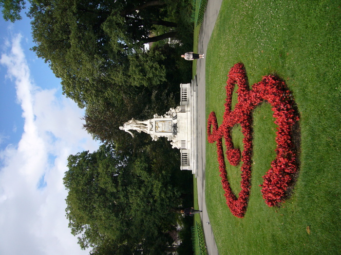 自然公园,紫露草属,花墙,园林景观,树,莫扎特