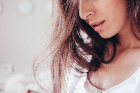 头发,秀发,美女,人物特写,钢笔画,自拍