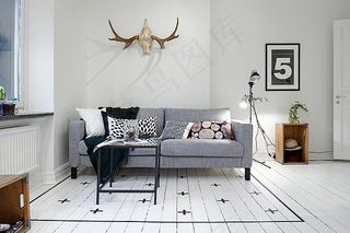 装修效果图,室内一角,沙发,房间背景墙,电视背景墙,灵感