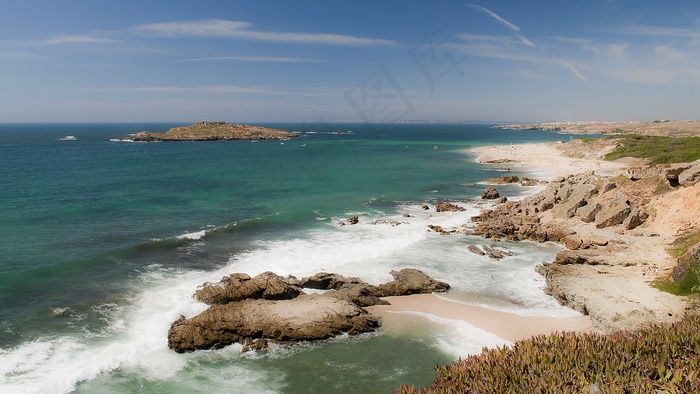 海洋,湖泊,天空,风景,屏幕截图,Ilha do Pessegueiro