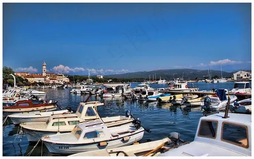 港口码头,海洋,游艇,湖泊,帆船,Krk_3