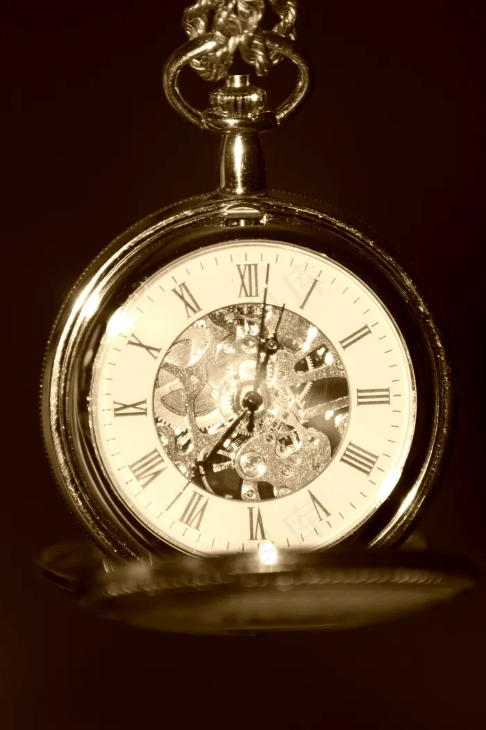 怀表,表带,挂钟,时针,座钟,挂在时间上