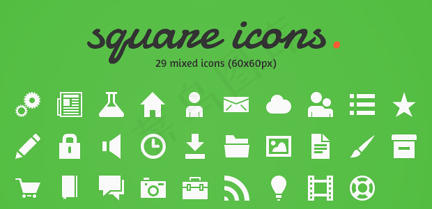 公共标示,屏幕截图,图标,厕所标志,小写字母,免费赠品-Square Icons 2.0（PSD）