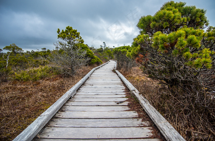 桥梁,铁路轨道,长城,山峦,天空,走的路