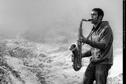 萨克斯演奏,卡通动漫人物,工笔画,萨克斯,图画,2000 ...十九