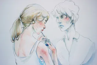 彩色动漫,绘画,工笔画,,德辛