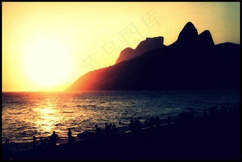 天空,江河,山峦,海洋,湖泊,里约热内卢-Arpoador