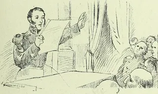 简笔画,钢笔画,工笔画,绘画,图画,图片来自“ La Mujer”（1899年）的第844页