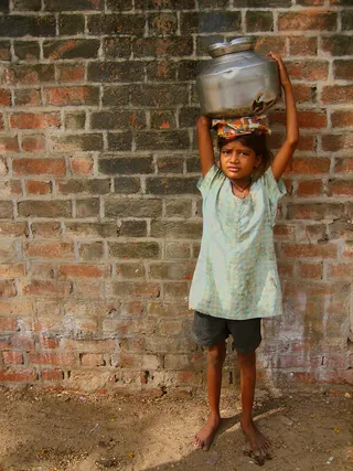 女孩,红砖,建筑,男孩,美女,工作要做＃1