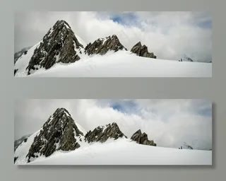 在斯拉登冰川上午餐