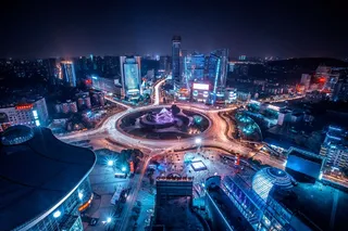 都市夜景,摩托车,夜景摄影,街道,,光学谷