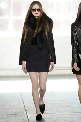 美女,时装T台,短裤,西服,裙子,Jenni Kayne x Benjamin眼镜时装周秋季2011