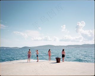 海洋,婚纱写真,天空,湖泊,海滨,扎达尔