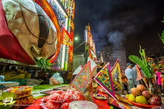 卡通动漫人物,花车游行,图画,游览车,工艺品,中元普渡神猪大赛