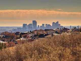 瀑布,风景,天空,屏幕截图,海洋,卡尔加里市中心天际线