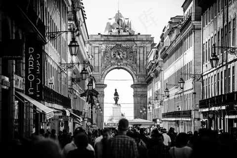 钢笔画,街道,卡通动漫人物,图画,建筑,奥古斯塔街